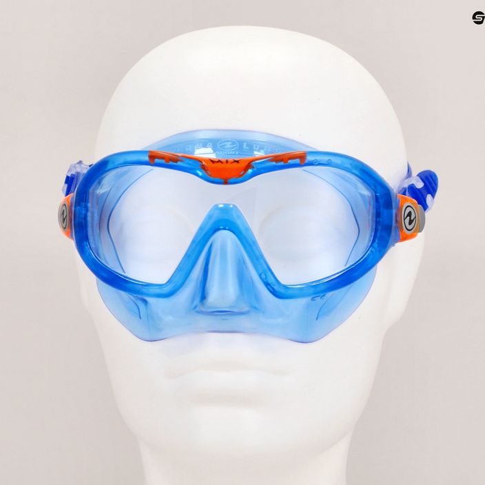 Maska do snorkelingu dziecięca Aqualung Mix blue/orange 7