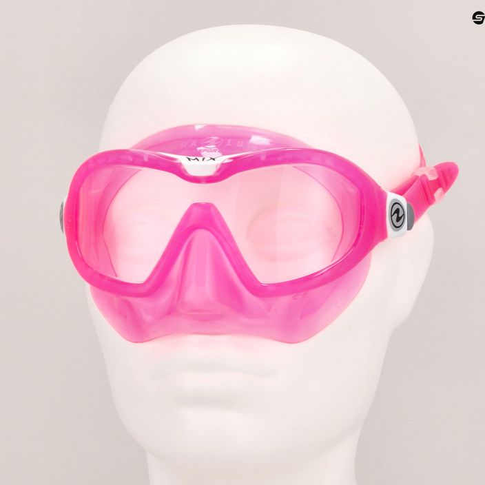 Maska do snorkelingu dziecięca Aqualung Mix pink/white 7