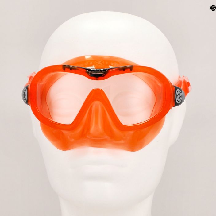 Maska do snorkelingu dziecięca Aqualung Mix orange/black 7