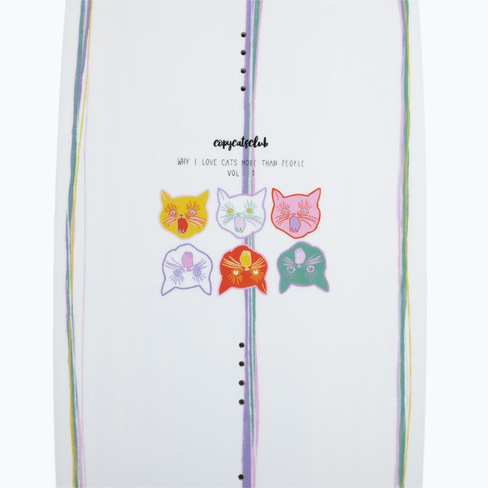 Deska wakeboardowa Slingshot Copycat biała/ różowa/pomarańczowa 5