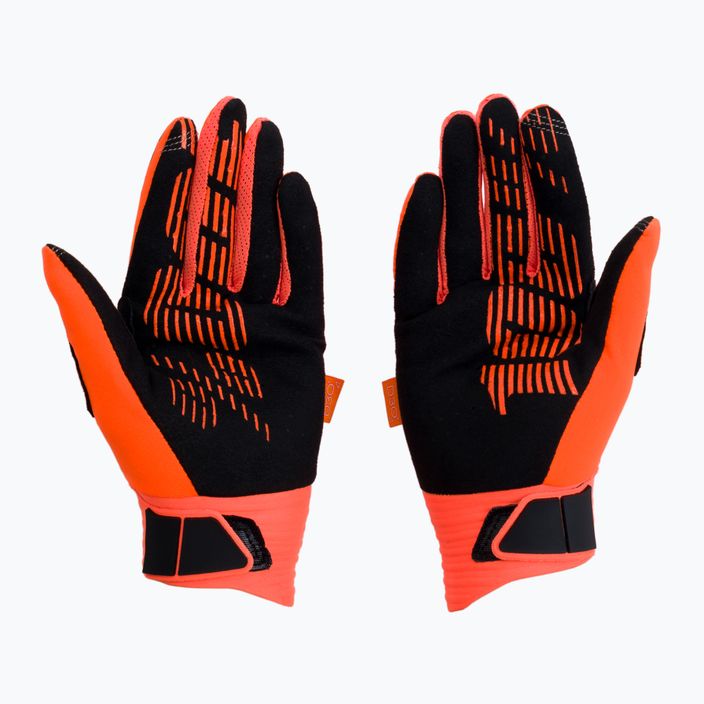 Rękawiczki rowerowe 100% Cognito fluorescent orange/black 2