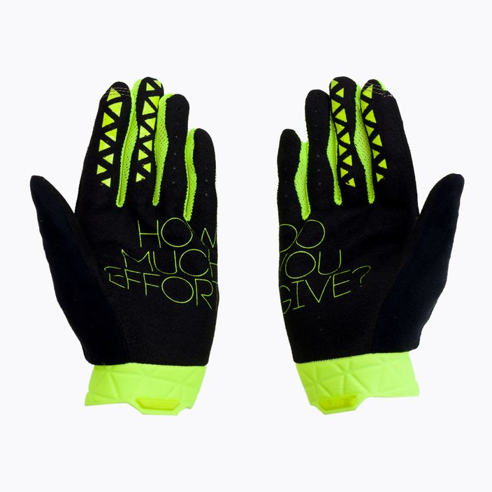 Rękawiczki rowerowe 100% Geomatic fluorescent yellow 2