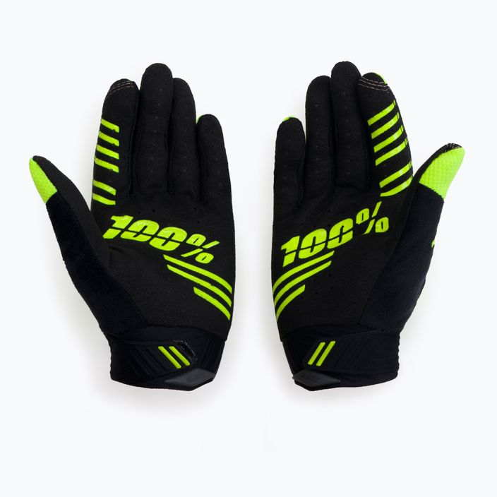 Rękawiczki rowerowe 100% R-Core fluorescent yellow 3