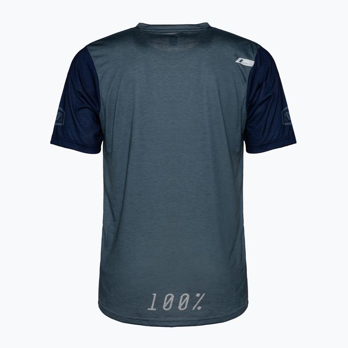 Koszulka rowerowa męska 100% Airmatic steel blue/grey 2