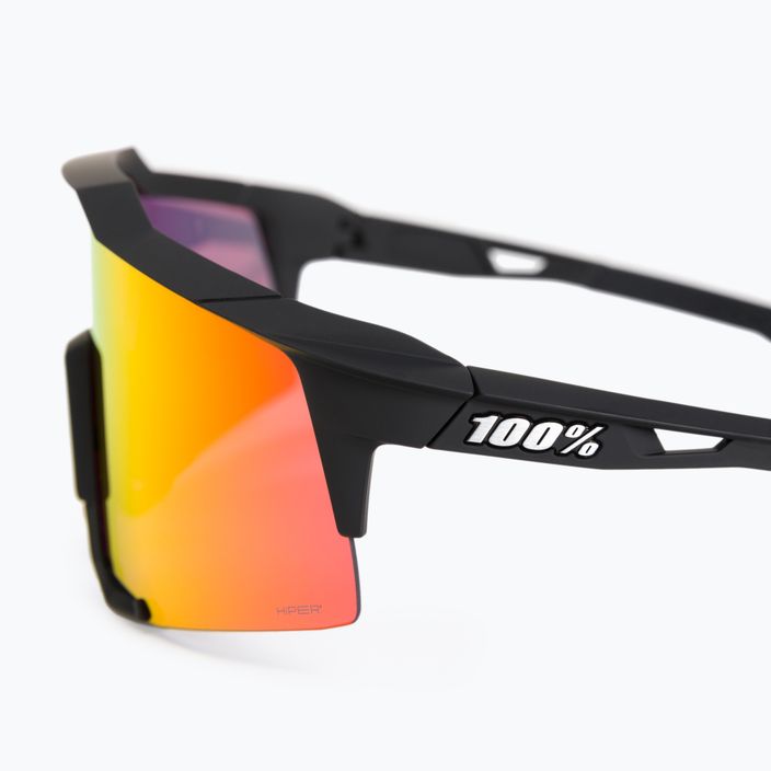 Okulary przeciwsłoneczne 100% Speedcraft soft tact black/hiper red 4