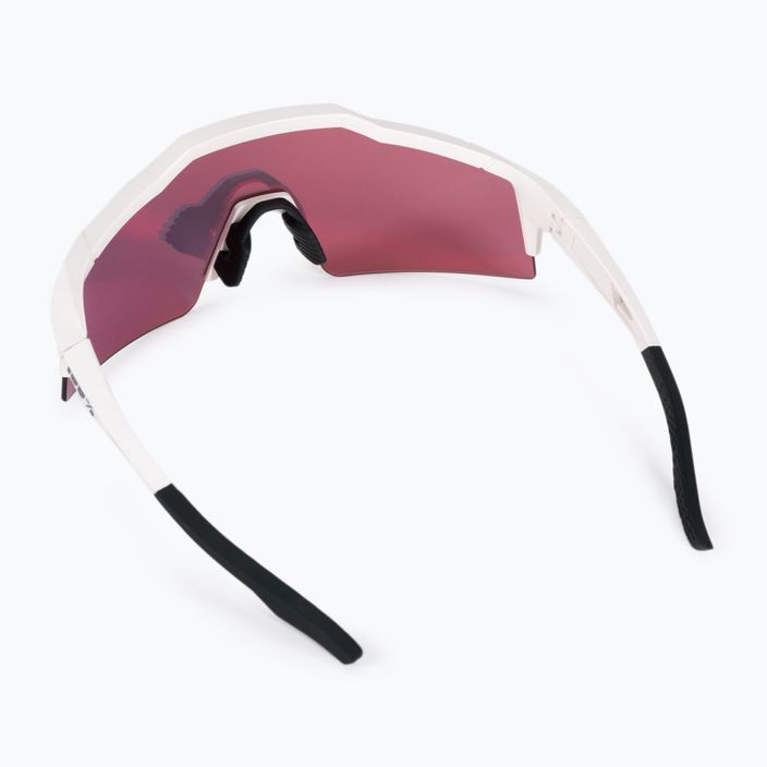 Okulary rowerowe 100% Speedcraft Sl Multilayer Mirror Lens soft tact off white/hiper red 2