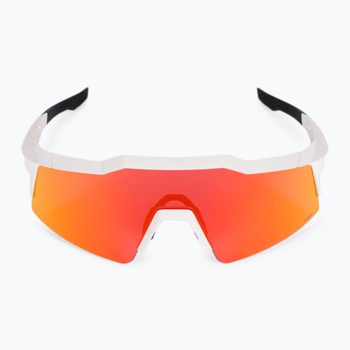 Okulary rowerowe 100% Speedcraft Sl Multilayer Mirror Lens soft tact off white/hiper red 3