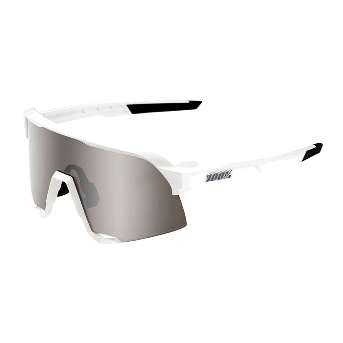 Okulary przeciwsłoneczne 100% S3 matte white/hiper silver 6