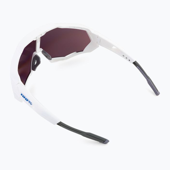 Okulary przeciwsłoneczne 100% Speedtrap matte white/hiper blue 2