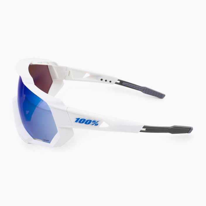 Okulary przeciwsłoneczne 100% Speedtrap matte white/hiper blue 4