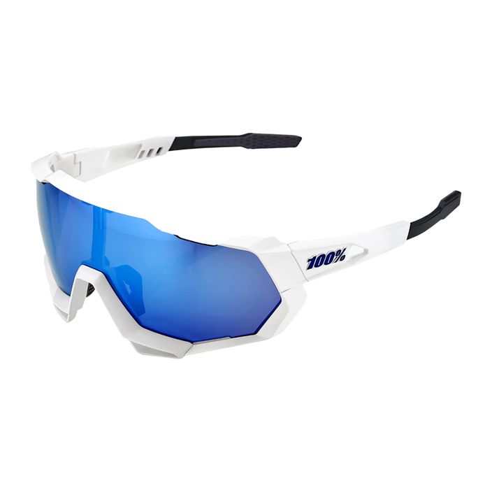 Okulary przeciwsłoneczne 100% Speedtrap matte white/hiper blue 6