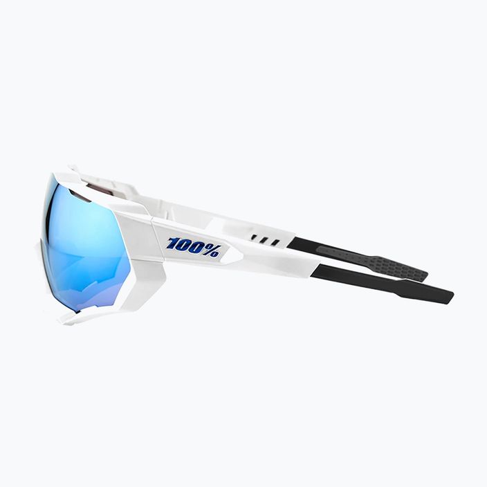 Okulary przeciwsłoneczne 100% Speedtrap matte white/hiper blue 8