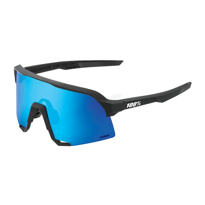 Okulary przeciwsłoneczne 100% S3 matte black/hiper blue 7