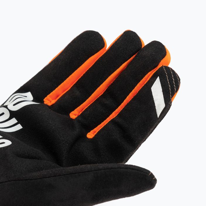 Rękawiczki rowerowe męskie 100% Brisker fluo orange/black 4