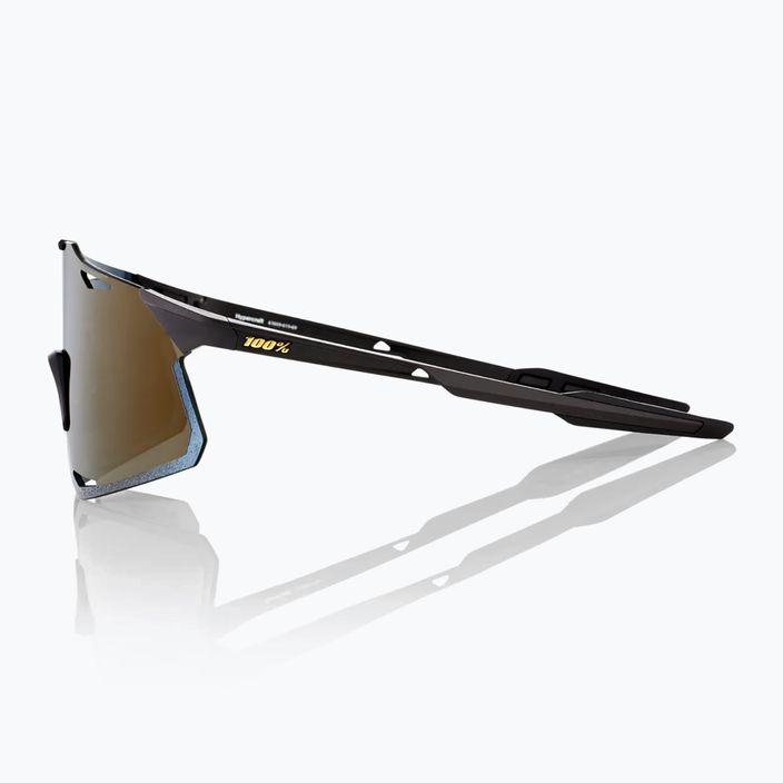 Okulary przeciwsłoneczne 100% Hypercraft matte black/soft gold mirror 9