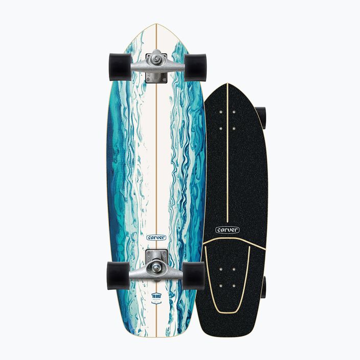 Deskorolka surfskate Carver CX Raw 31" Resin 2022 Complete niebiesko-biała C1012011135 8