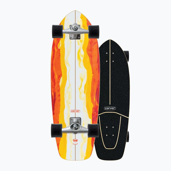 Deskorolka surfskate Carver CX Raw 30.25" Firefly 2022 Complete pomarańczowo-biała C1012011136 8