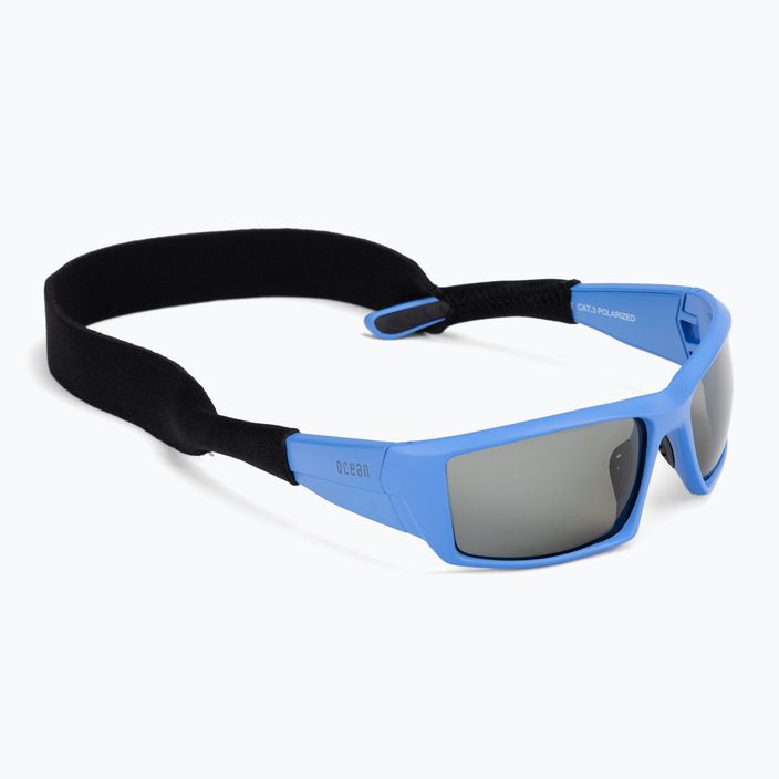 Okulary przeciwsłoneczne Ocean Sunglasses Aruba matte blue/smoke 6