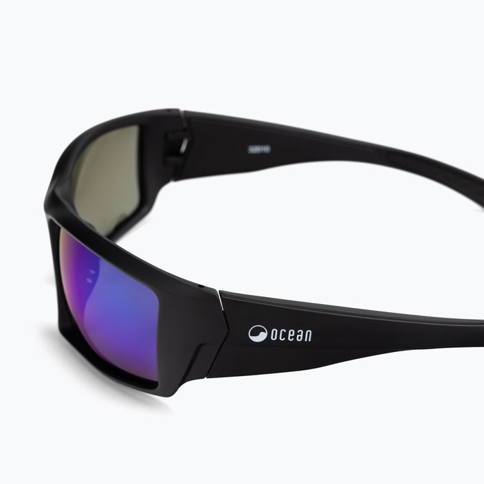 Okulary przeciwsłoneczne Ocean Sunglasses Aruba matte black/revo blue 4