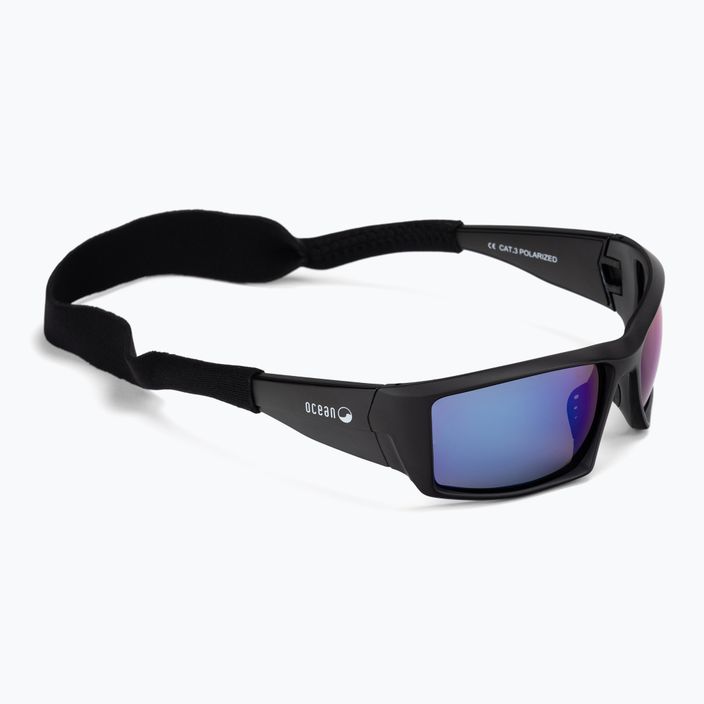 Okulary przeciwsłoneczne Ocean Sunglasses Aruba matte black/revo blue 6