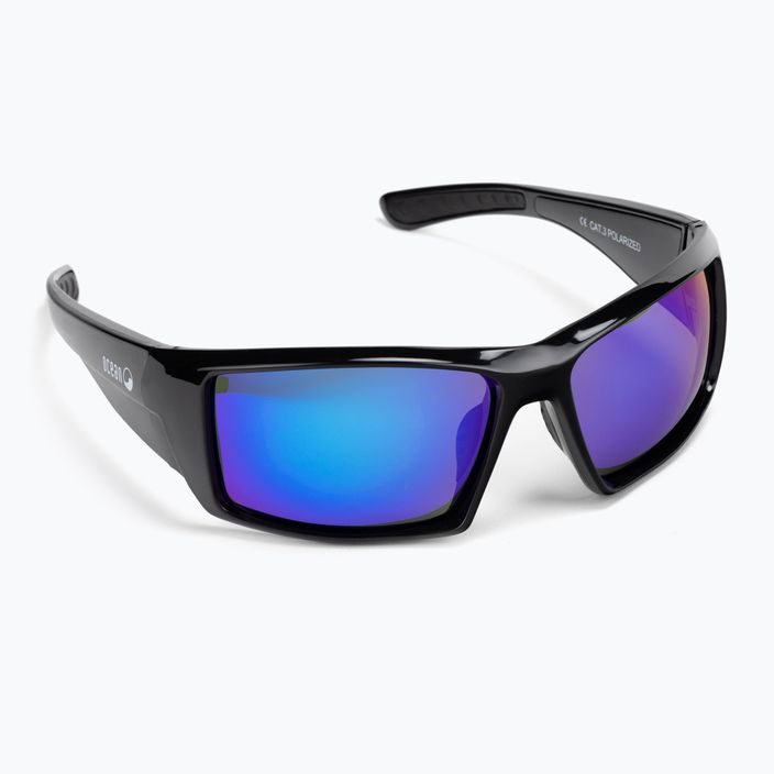 Okulary przeciwsłoneczne Ocean Sunglasses Aruba shiny black/revo blue