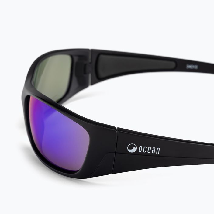 Okulary przeciwsłoneczne Ocean Sunglasses Bermuda matte black/revo blue 4