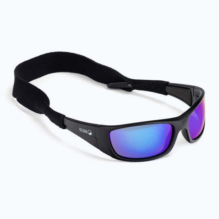 Okulary przeciwsłoneczne Ocean Sunglasses Bermuda matte black/revo blue 6