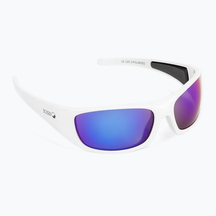 Okulary przeciwsłoneczne Ocean Sunglasses Bermuda shiny white/revo blue