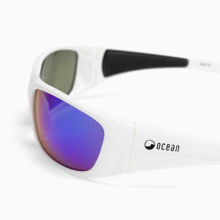 Okulary przeciwsłoneczne Ocean Sunglasses Bermuda shiny white/revo blue 4