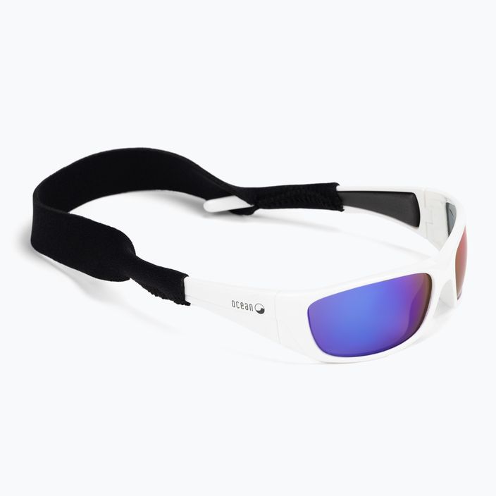 Okulary przeciwsłoneczne Ocean Sunglasses Bermuda shiny white/revo blue 6
