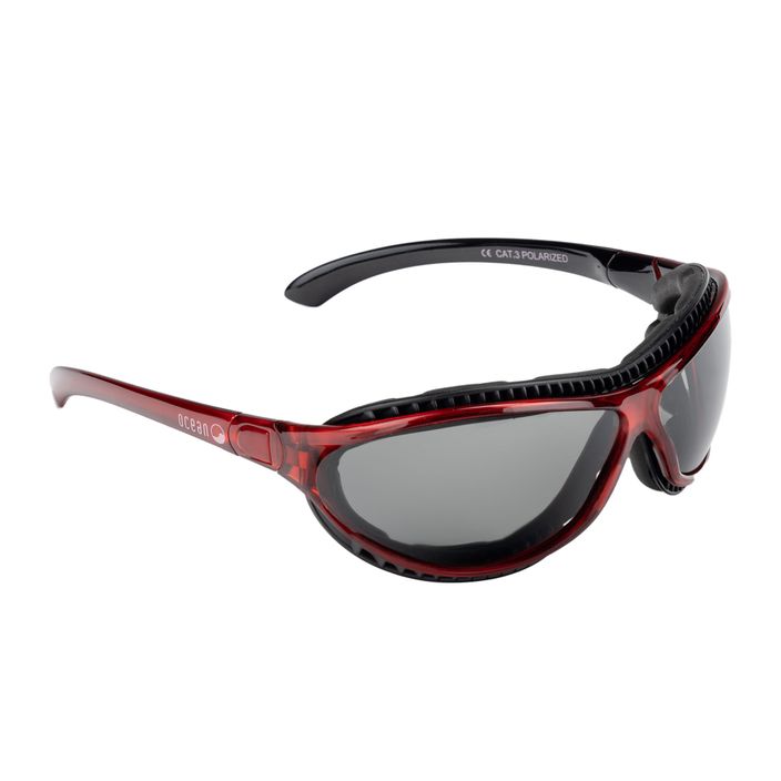 Okulary przeciwsłoneczne Ocean Sunglasses Tierra De Fuego czarno-czerwone 12200.4