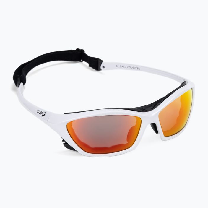 Okulary przeciwsłoneczne Ocean Sunglasses Lake Garda shiny white/revo red