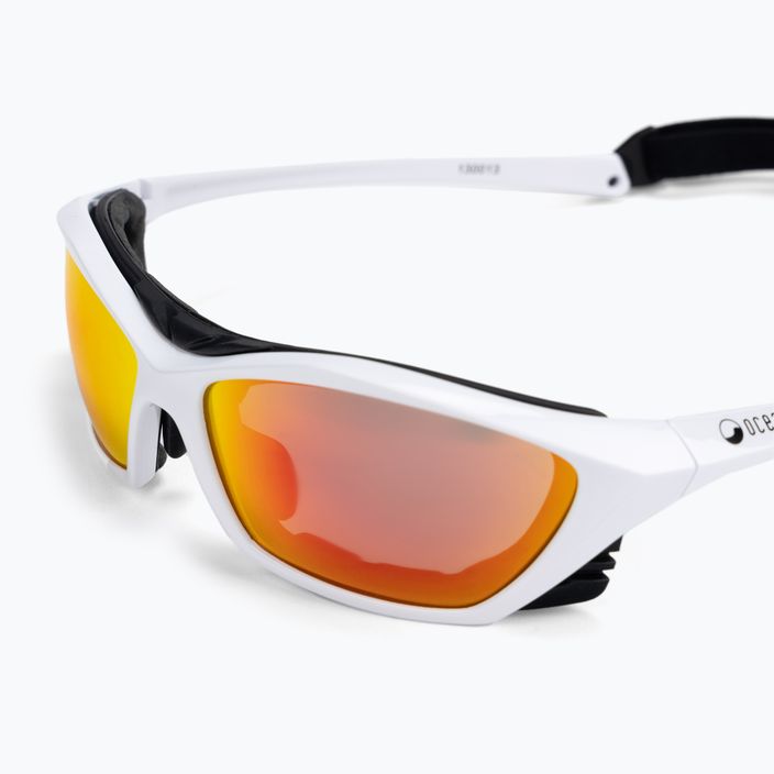 Okulary przeciwsłoneczne Ocean Sunglasses Lake Garda shiny white/revo red 5