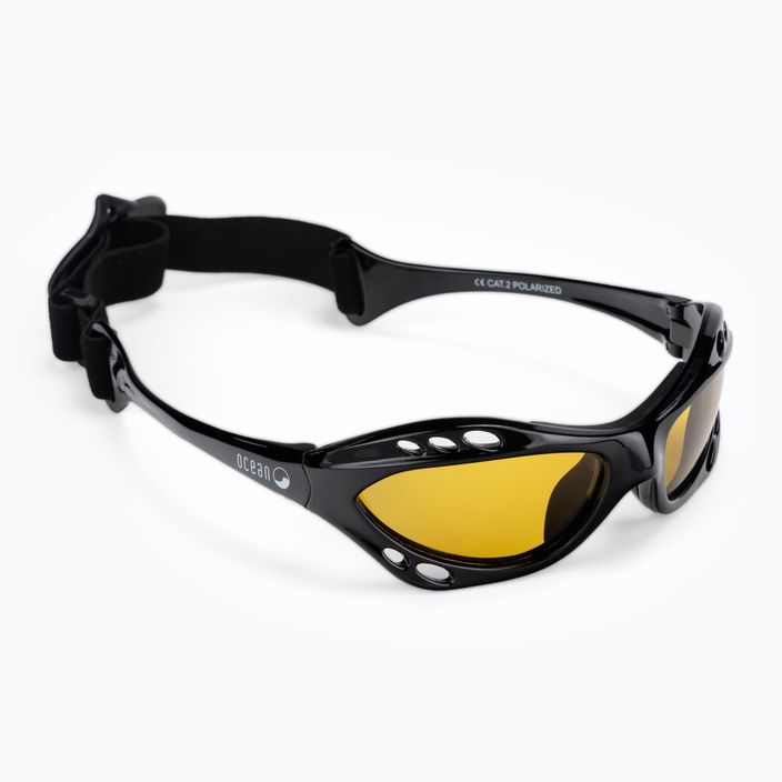 Okulary przeciwsłoneczne Ocean Sunglasses Cumbuco shiny black/yellow