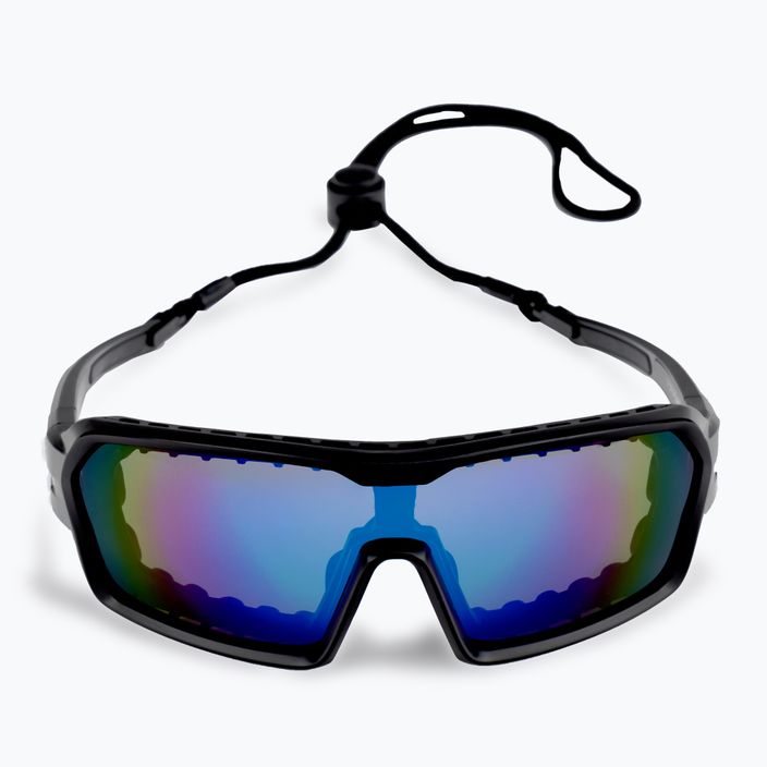 Okulary przeciwsłoneczne Ocean Sunglasses Chameleon matte black/revo blue/black 2