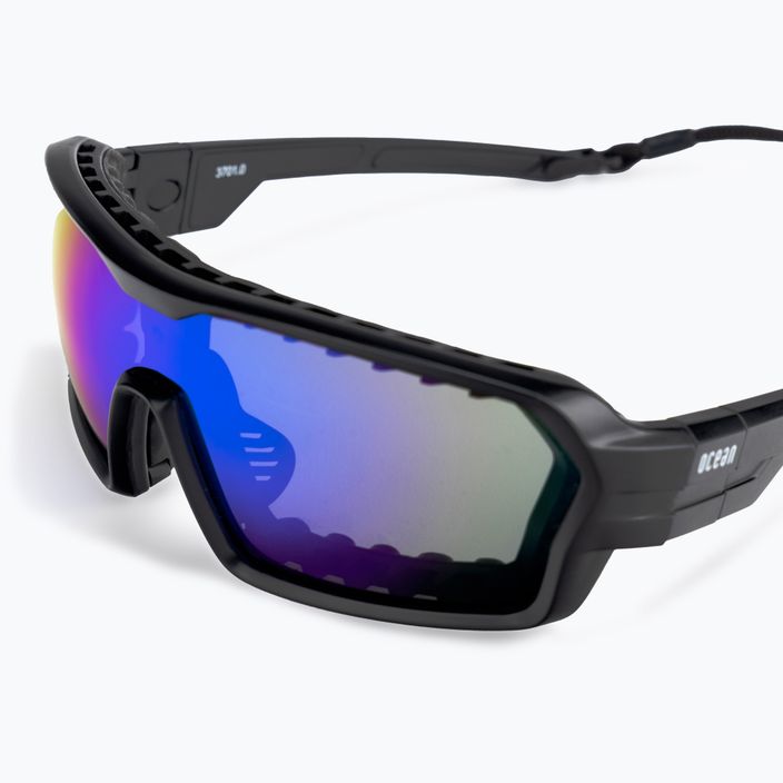 Okulary przeciwsłoneczne Ocean Sunglasses Chameleon matte black/revo blue/black 5