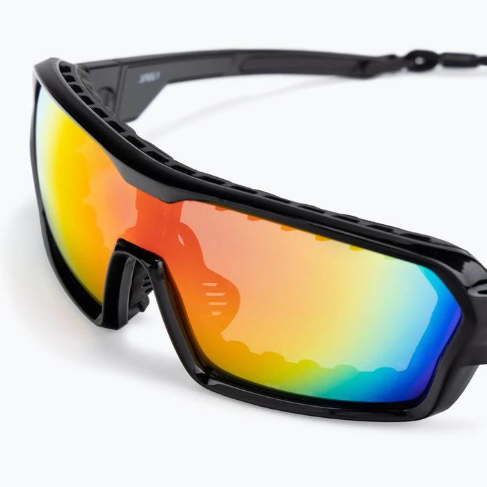 Okulary przeciwsłoneczne Ocean Sunglasses Chameleon shiny black/red revo/black 3