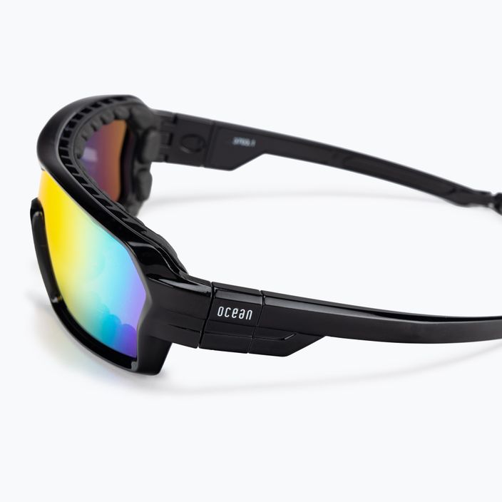 Okulary przeciwsłoneczne Ocean Sunglasses Chameleon shiny black/red revo/black 4