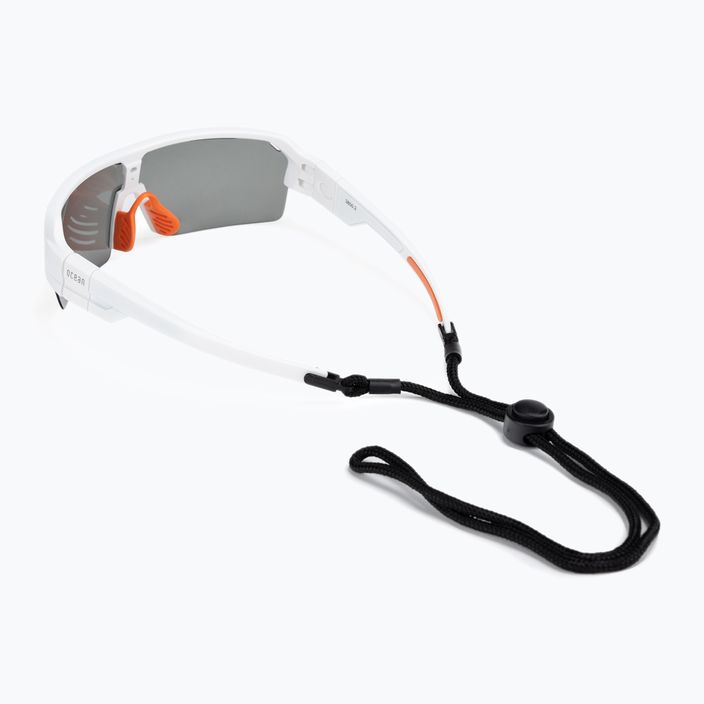 Okulary przeciwsłoneczne Ocean Sunglasses Race matte white/smoked/orange 2