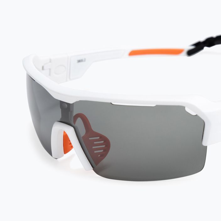 Okulary przeciwsłoneczne Ocean Sunglasses Race matte white/smoked/orange 5