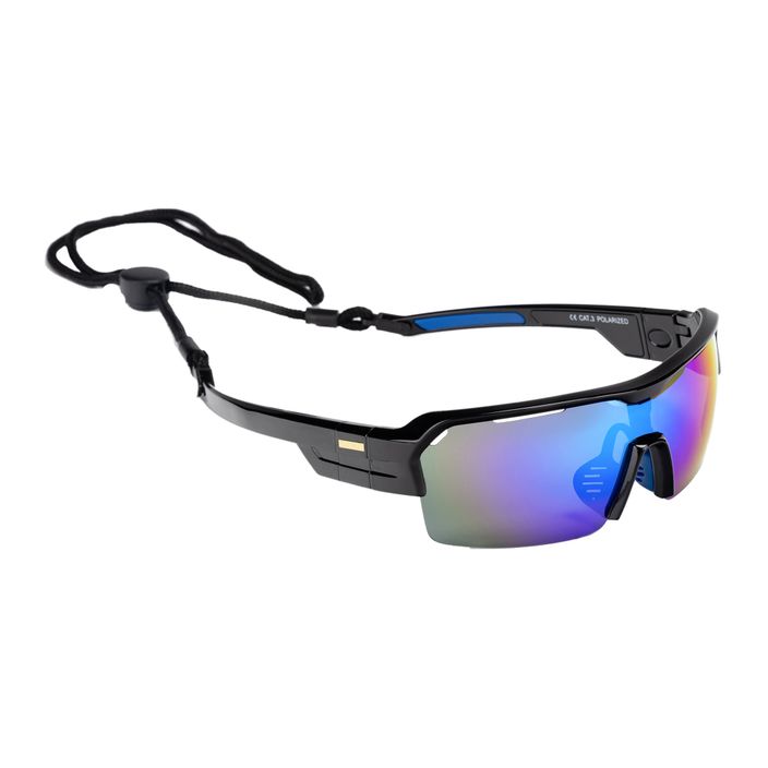 Okulary przeciwsłoneczne Ocean Sunglasses Race shinny black/revo blue/blue