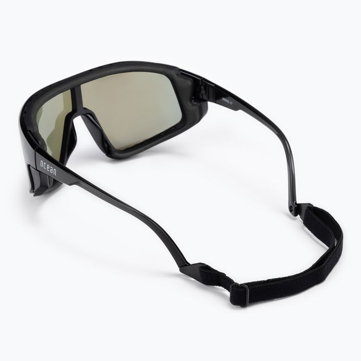 Okulary przeciwsłoneczne Ocean Sunglasses Waterkilly shiny black/revo blue 2