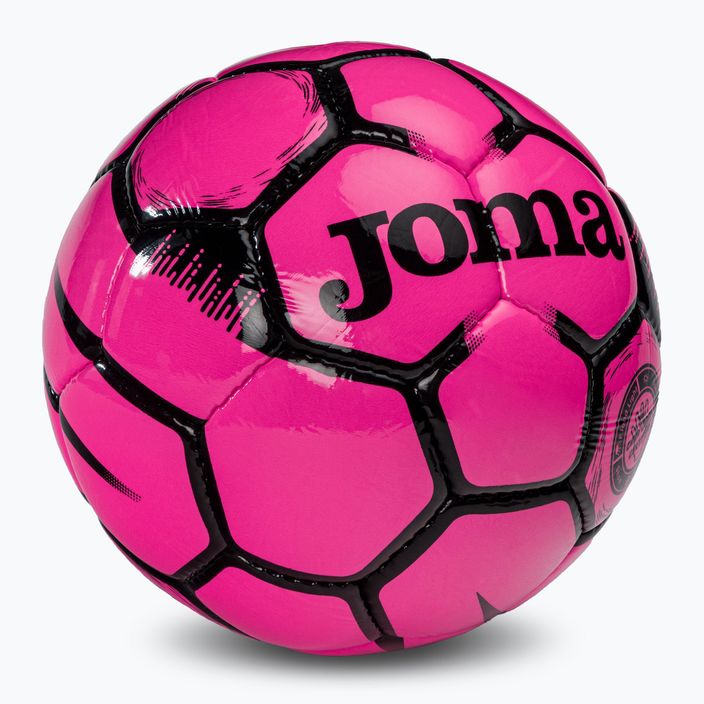 Piłka do piłki nożnej Joma Egeo fluor pink/black rozmiar 5 2