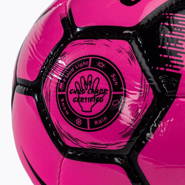 Piłka do piłki nożnej Joma Egeo fluor pink/black rozmiar 5 3