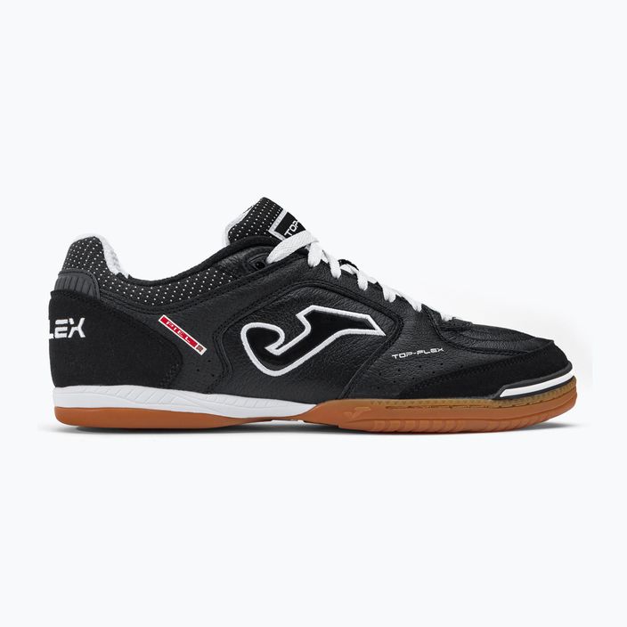 Chaussures De Futsal Joma Tops2121in Homme - Cuir Fleur - Semelle Caoutchouc - Noir