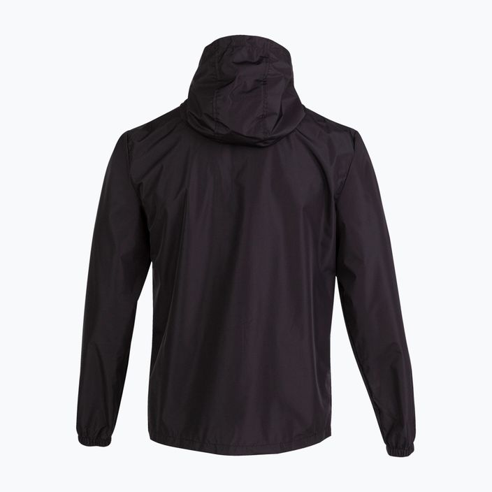 Joma Homme Veste Imperméable Ouverte Zippée Noire L - Capuche Réglable Et Poches