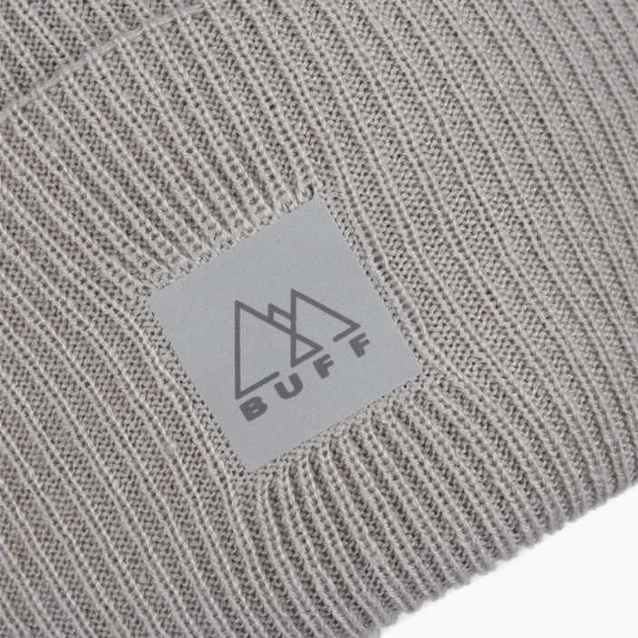 Czapka BUFF Crossknit Hat Sold Light Grey szara 126483 3