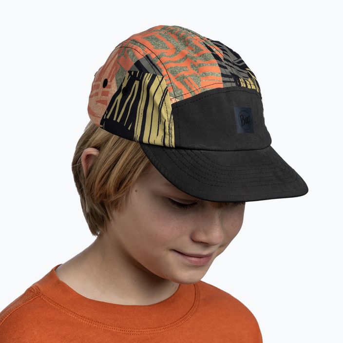 Czapka z daszkiem dziecięca BUFF 5 Panels Noru black 8