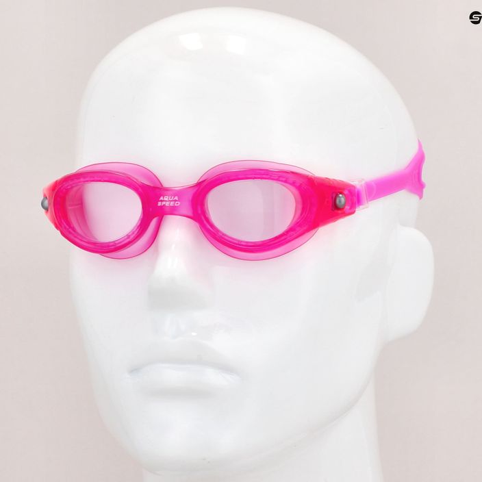 Okulary do pływania dziecięce AQUA-SPEED Pacific Jr różowe 7