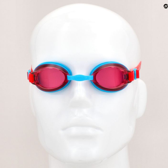 Okulary do pływania dziecięce Speedo Jet V2 C106 turquoise/lava red 6